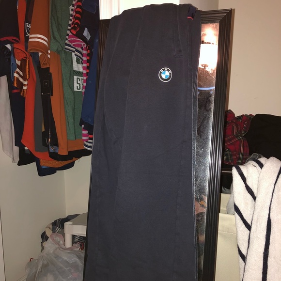 Blue Puma BMW Sweatpants Medium - Picture 2 of 4